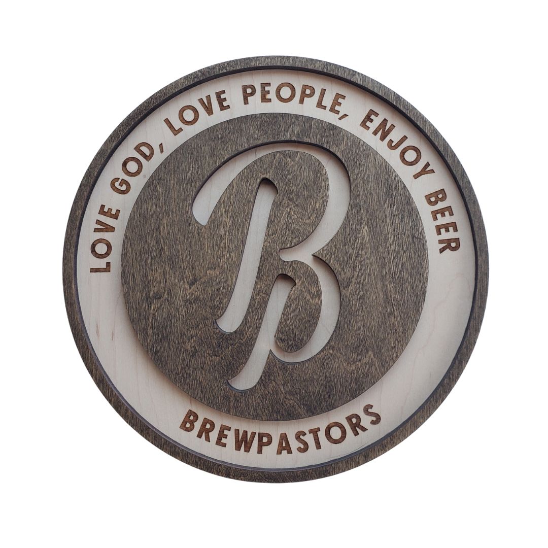 BrewPastors Engraved Sign